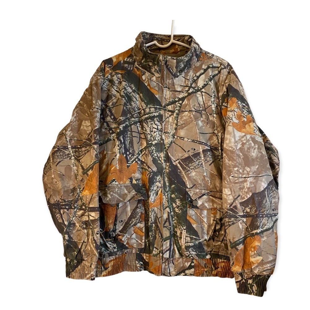 Outfitters Ridge Mens Coat Size M 38-40‎ Camo Full Zip Jacket Fusion 3-D